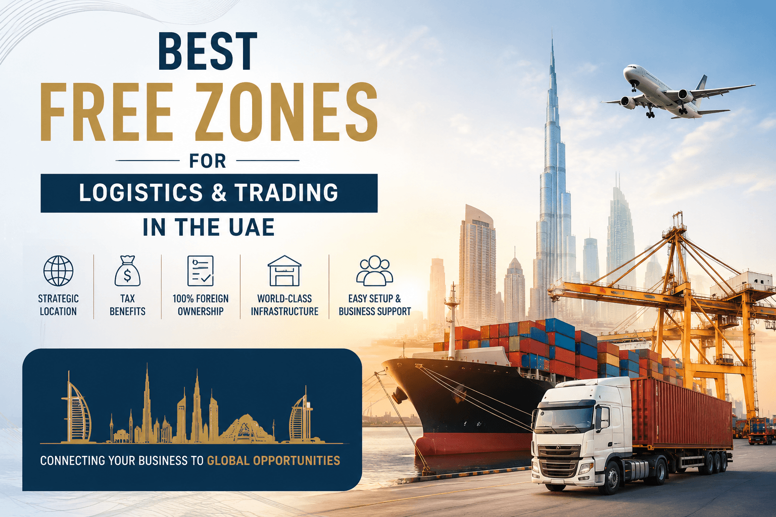 Best Free Zones for Logistics and Trading in the UAE