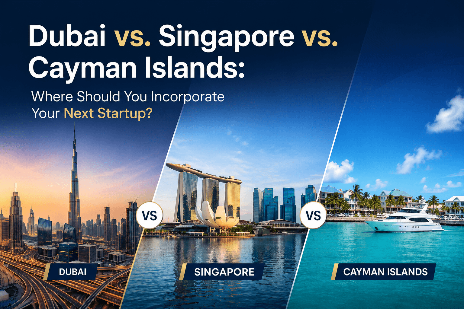Dubai vs. Singapore vs. Cayman Islands: Where Should You Incorporate Your Next Startup?