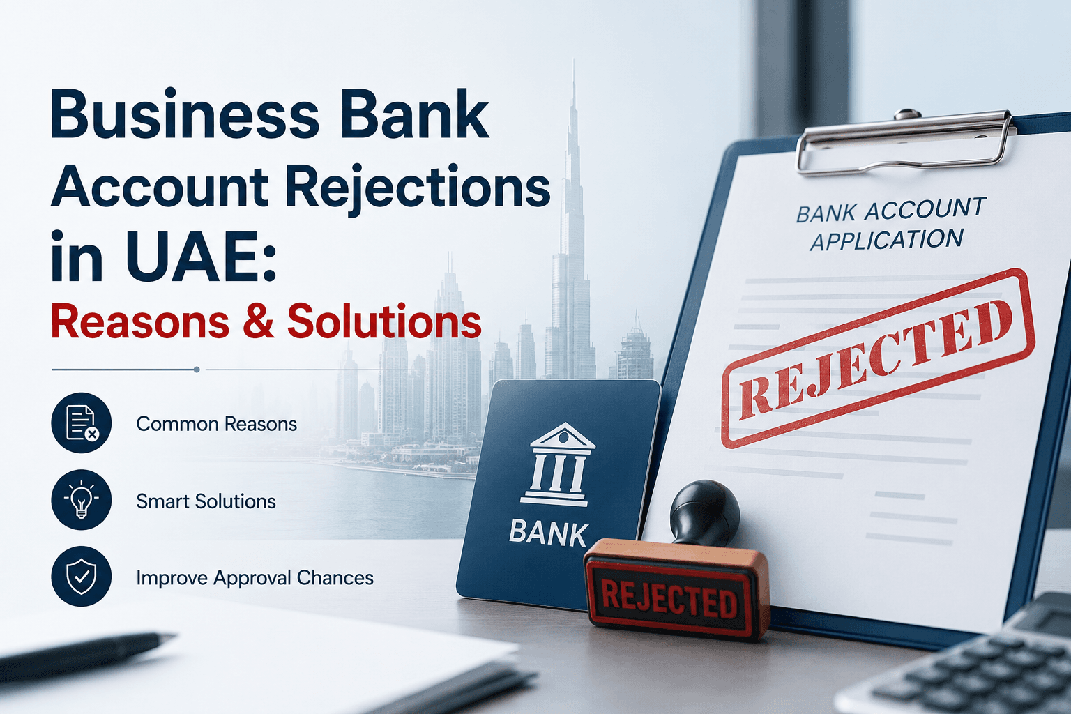 Business Bank Account Rejections in UAE: Reasons & Solutions