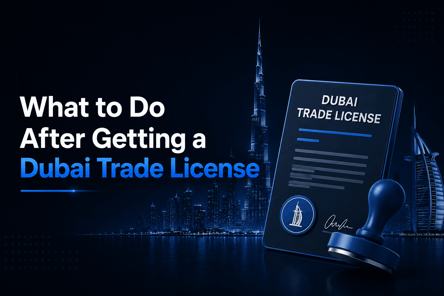 What to Do After Getting a Dubai Trade License
